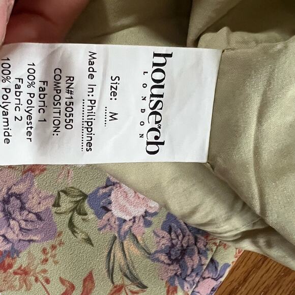 House of CB Charlotte Peony Print Midi Sundress Size M Medium New - Picture 8 of 12